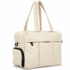Cream All-Day Tote - angled view
