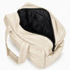 Cream All-Day Tote - interior pockets and main compartment