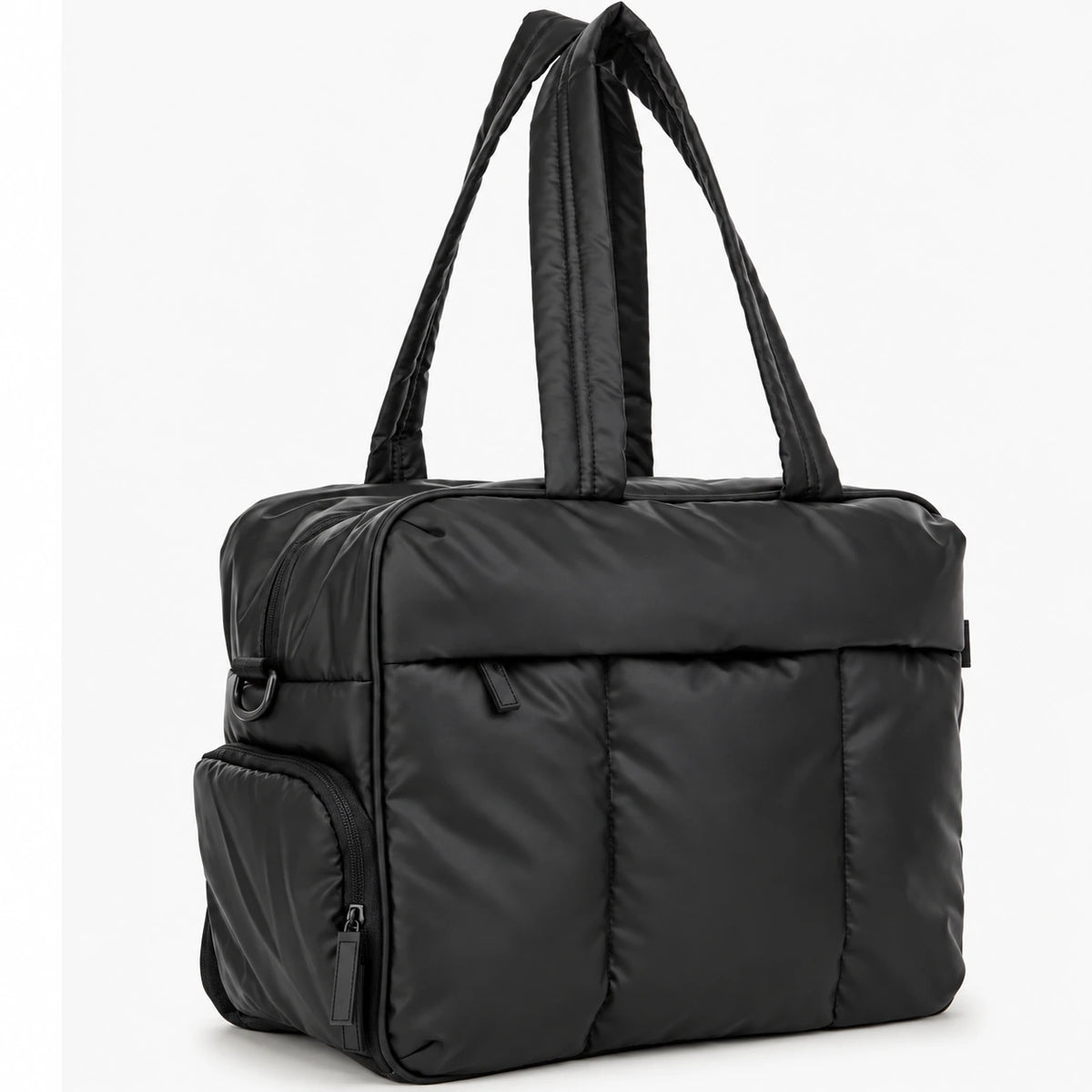 Black All-Day Tote - angled view
