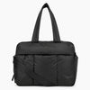 Black All-Day Tote - front view with shoulder strap