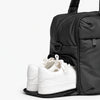 Black All-Day Tote - separate shoe compartment