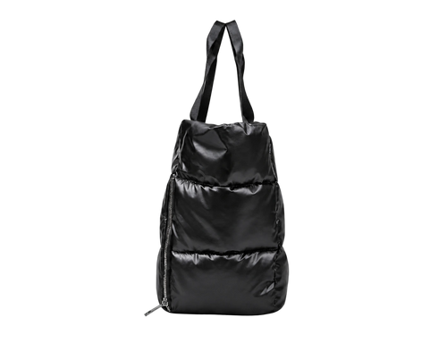Black Everyday Puffer — side view