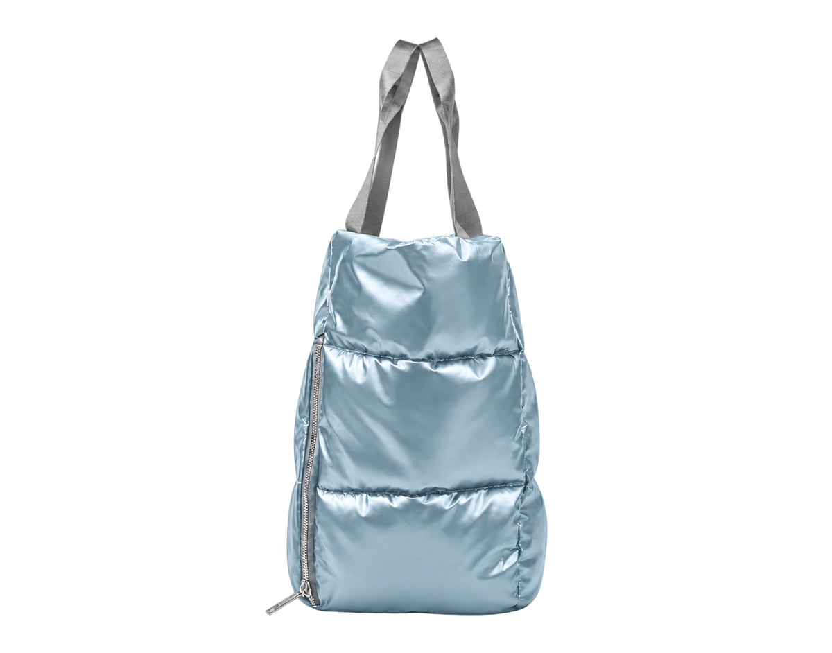 Blue Everyday Puffer — side view