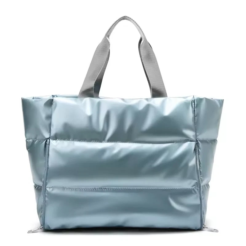 Blue Everyday Puffer — front view