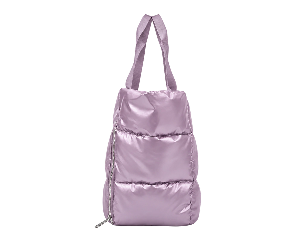 Lilac Everyday Puffer — side view