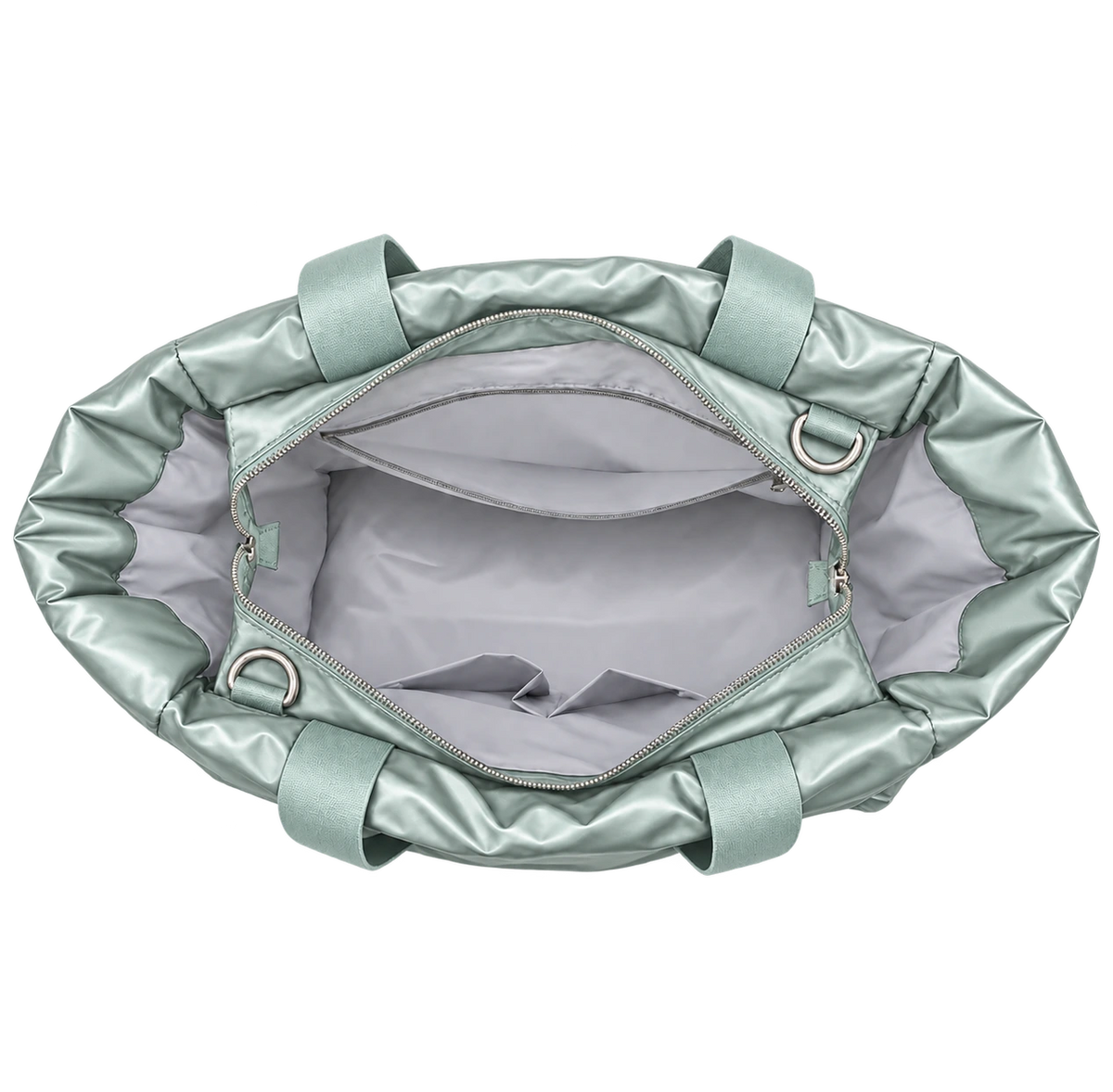 Sage Everyday Puffer — interior compartment